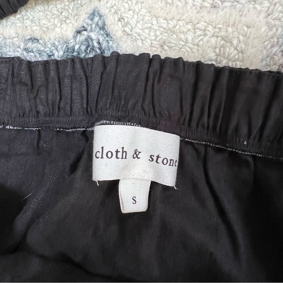 Anthropologie | Cloth & Stone Cross-Back Linen Tiered Dress - Picture 8 of 9